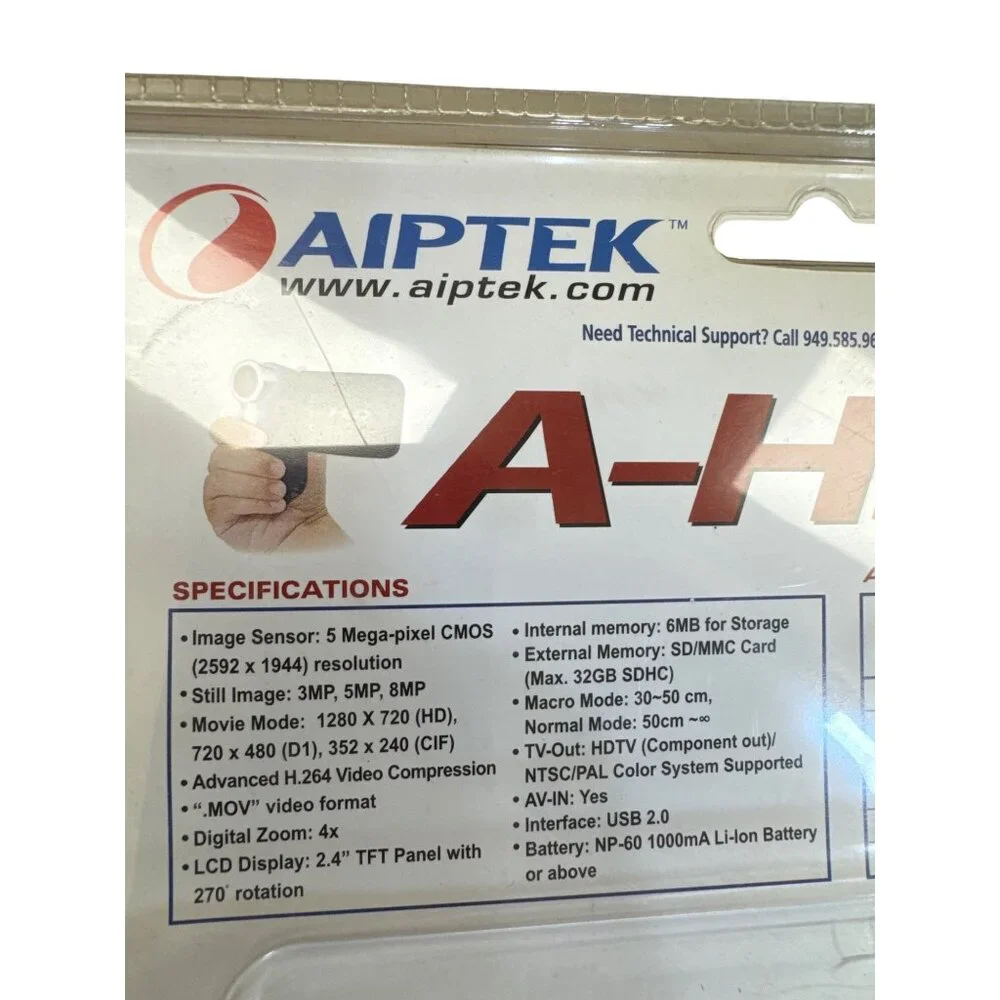 Aiptek A-HD 720P Digital Camcorder Advanced H.264 SKU 8240